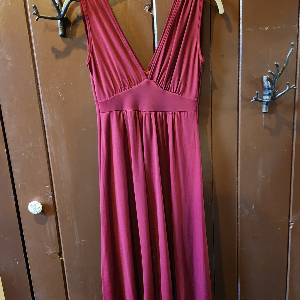 Velvet Torch Deep Red Maxi Dress